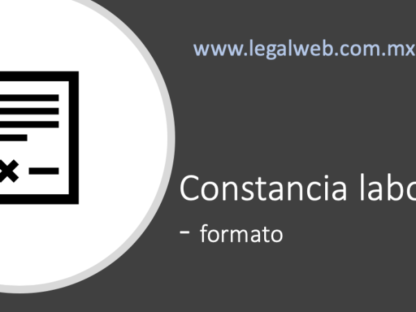CONSTANCIA LABORAL –&nbsp;FORMATO