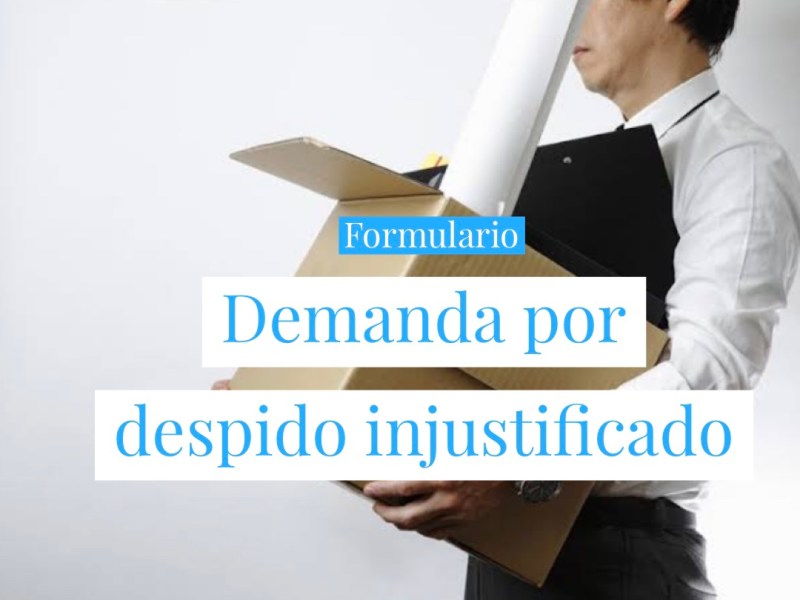 DEMANDA POR DESPIDO INJUSTIFICADO –&nbsp;FORMULARIO