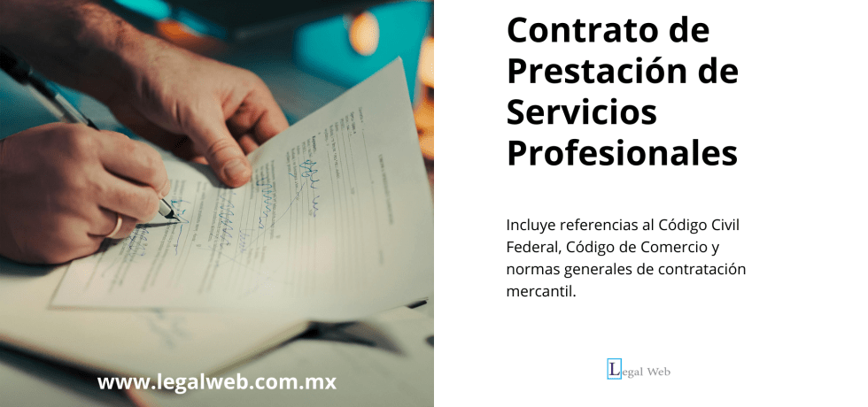 Formato de contrato de prestación de servicios profesionales